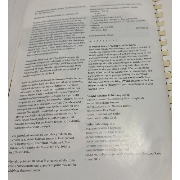Weight Watchers New Complete Cookbook 2007 Hardcover 5th Edition Healthy Recipes - Picture 7 of 9